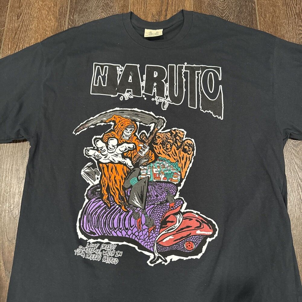 NWT Brand X Naruto Viper T-Shirt (Black); Men’s Size 2XL; Japanese Manga Graphic
